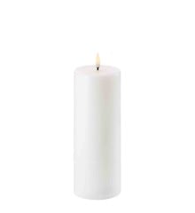 Uyuni - LED pillar candle - Nordic white - 7,8x20,3 cm (UL-PI-NW-C78020)