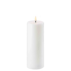 Uyuni - LED pillar candle - Nordic white - 7,8x20,3 cm (UL-PI-NW-C78020)