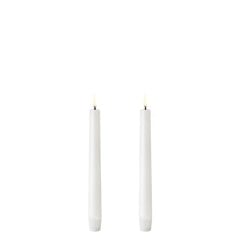 Uyuni - LED taper candle / 2-pack - Nordic white - 2,3x20,5 cm (UL-TA-NW02320-2)