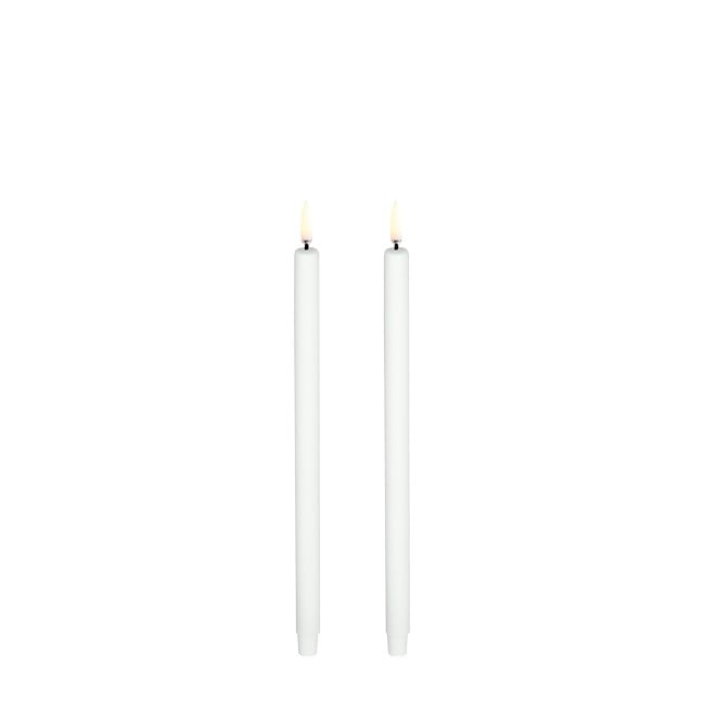 Uyuni - LED taper candle / 2-pack - Nordic white - 1,3x25 cm (UL-TA-NW01325-2)