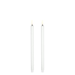 Uyuni - LED taper candle / 2-pack - Nordic white - 1,3x25 cm (UL-TA-NW01325-2)