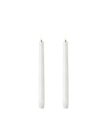 Uyuni - LED taper candle / 2-pack - Nordic white - 2,3x25 cm (UL-TA-NW02325-2)