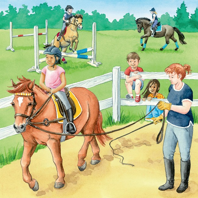 Ravensburger - A day At The Stables 3x49p - 05129