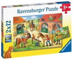 Ravensburger - Happy Days At The Stables 2x12p - 05178