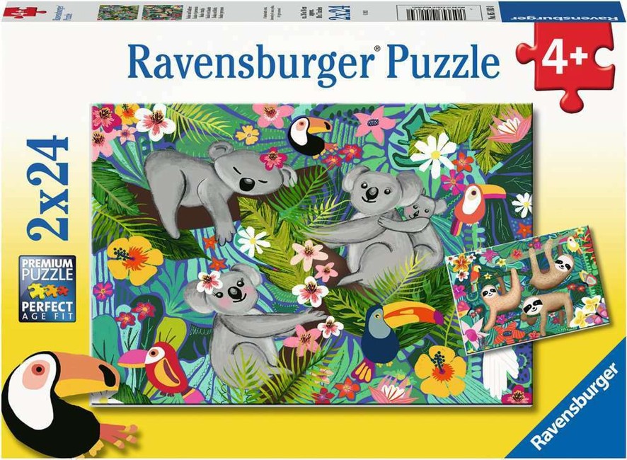 Ravensburger - Koalas And Sloths 2x24p - 05183