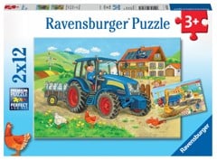 Ravensburger - Hard At Work 2x12p - 07616