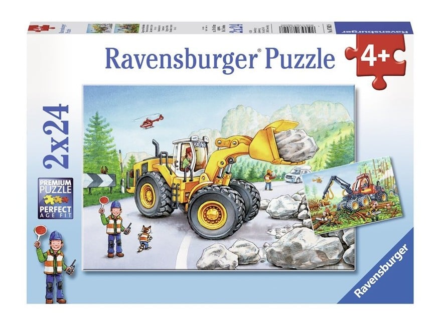 Ravensburger - Digger At Work 2x24p - 07802