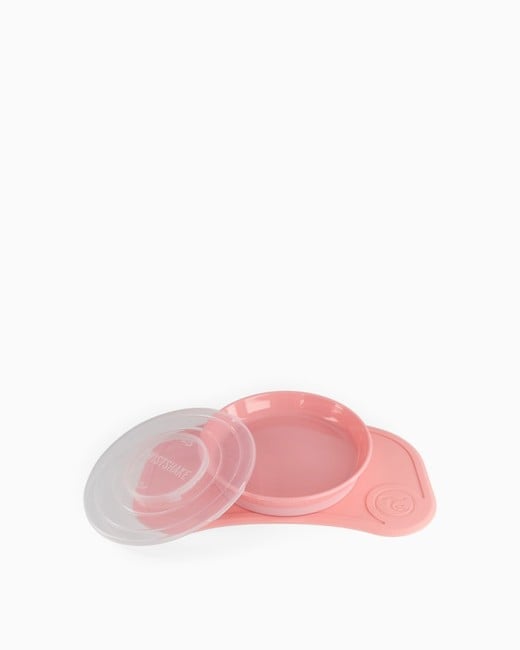 Twistshake - Click-mat mini + Plate Pink