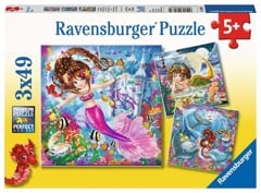 Ravensburger - Charming Mermaids 3x49p