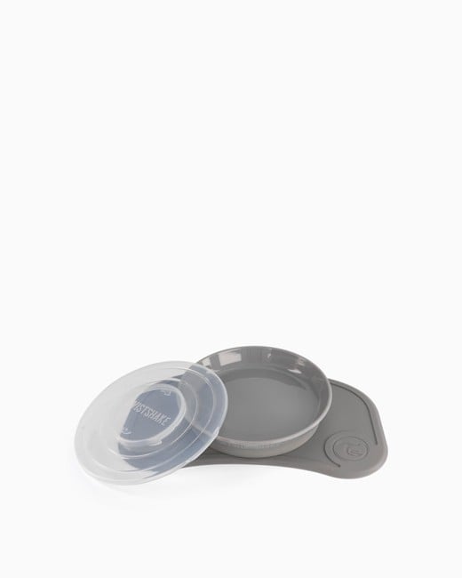 Twistshake - Click-mat mini + Plate Grey