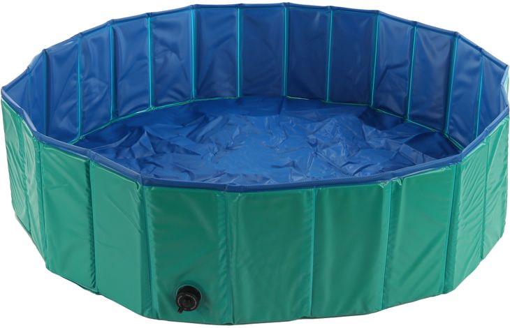 Flamingo - Doggy Splash Pool Green/Blue M - 120X30CM (540058500218) - Kjæledyr og utstyr
