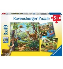 Ravensburger - Forest/Zoo/Dom.Animals - 3x49p - 09265