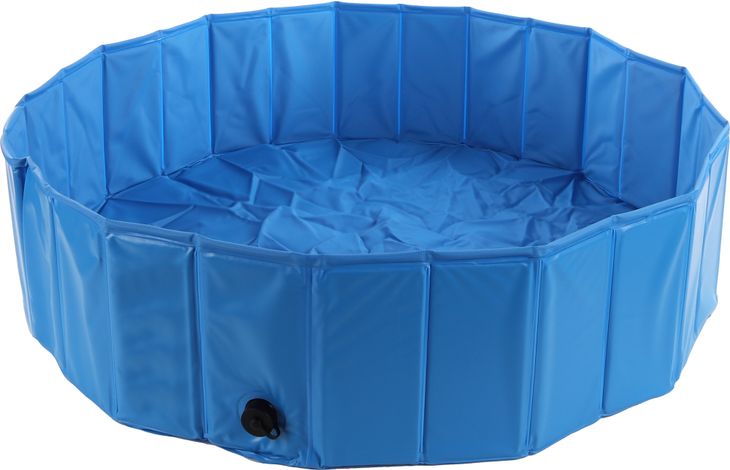 Flamingo - Doggy Splash Pool Blue M 120x30CM - (540058510924) - Kjæledyr og utstyr