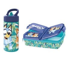 Stor - Multi Lunch Box + Water Bottle - Bluey