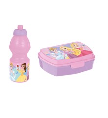 Stor - Lunch Box & Water Bottle - Disney Princess