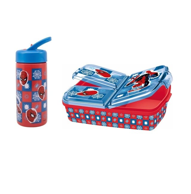 Stor - Spider-man - Multi Lunch Box & Water Bottle