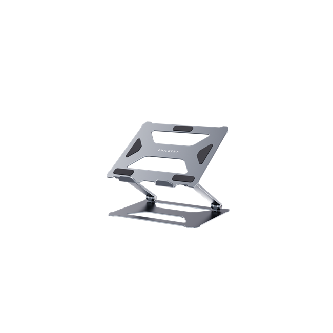 Philbert - Laptop/Tablet Stand/Desk Universal w/key, Silver