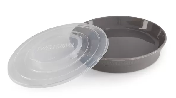 Twistshake - Plate 6+m Pastel Grey
