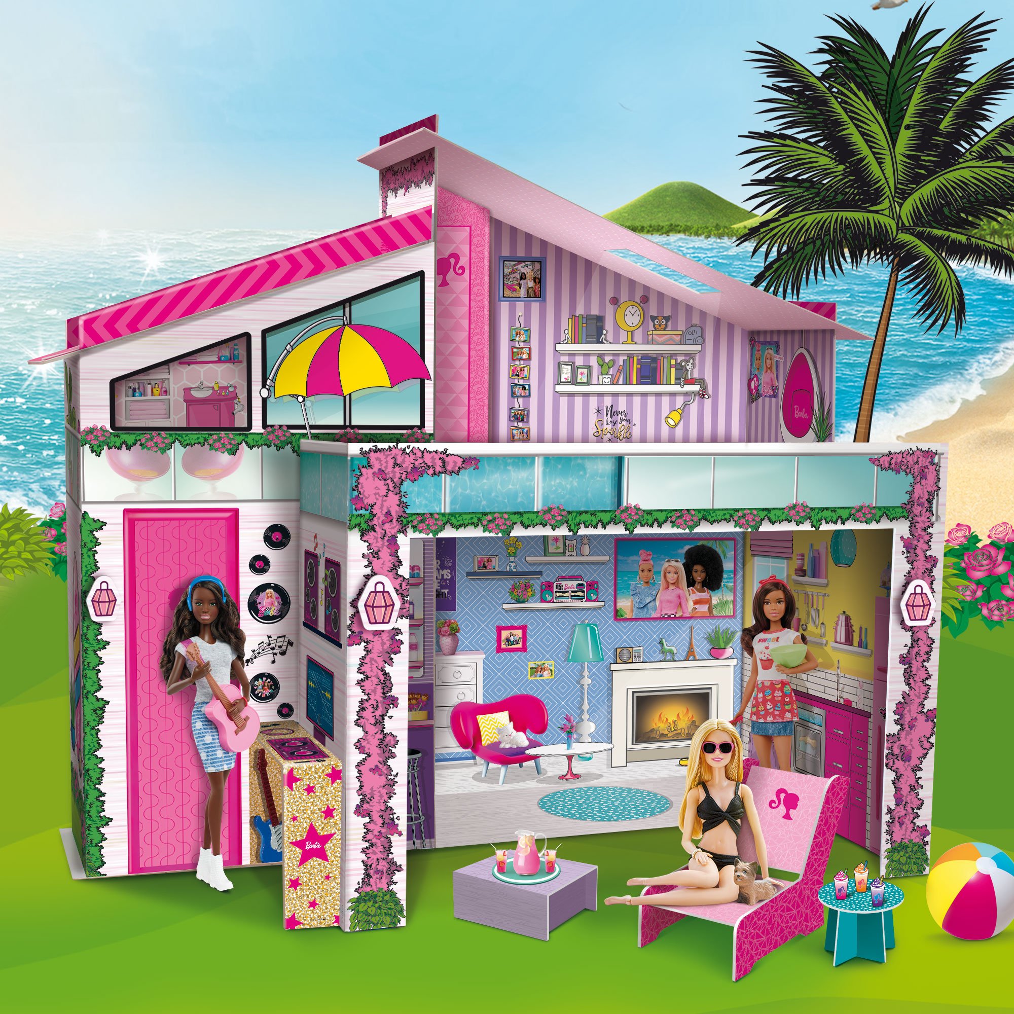 Barbie - Dream Summer Villa w. Doll (76932) - Leker