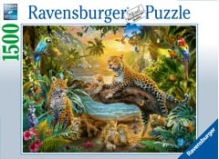 Ravensburger - Leopard Family In The Jungle 1500p - 17435