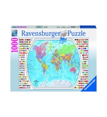 Ravensburger - Political World Map 1000p - 19633