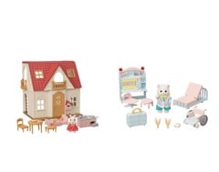 Sylvanian Families - Startsæt med klassiske møbler & Landsbylægen's Starter Sæt