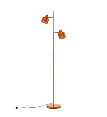 Dyberg Larsen - Ocean orange / brass floor lamp (7137)