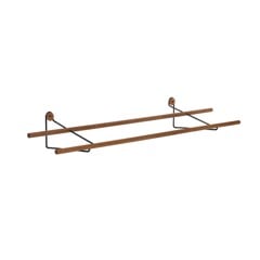 We Do Wood - Shoe Rack, 100 cm - Oak with black brackets