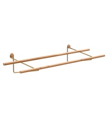 We Do Wood - Shoe Rack, 100 cm - Bamboo with brass brackets