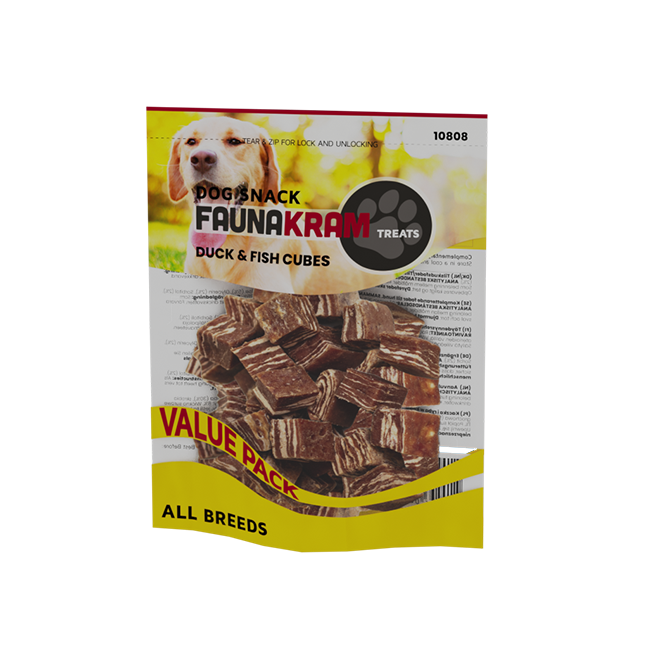 Faunakram - And og fisk  snack, 300gram