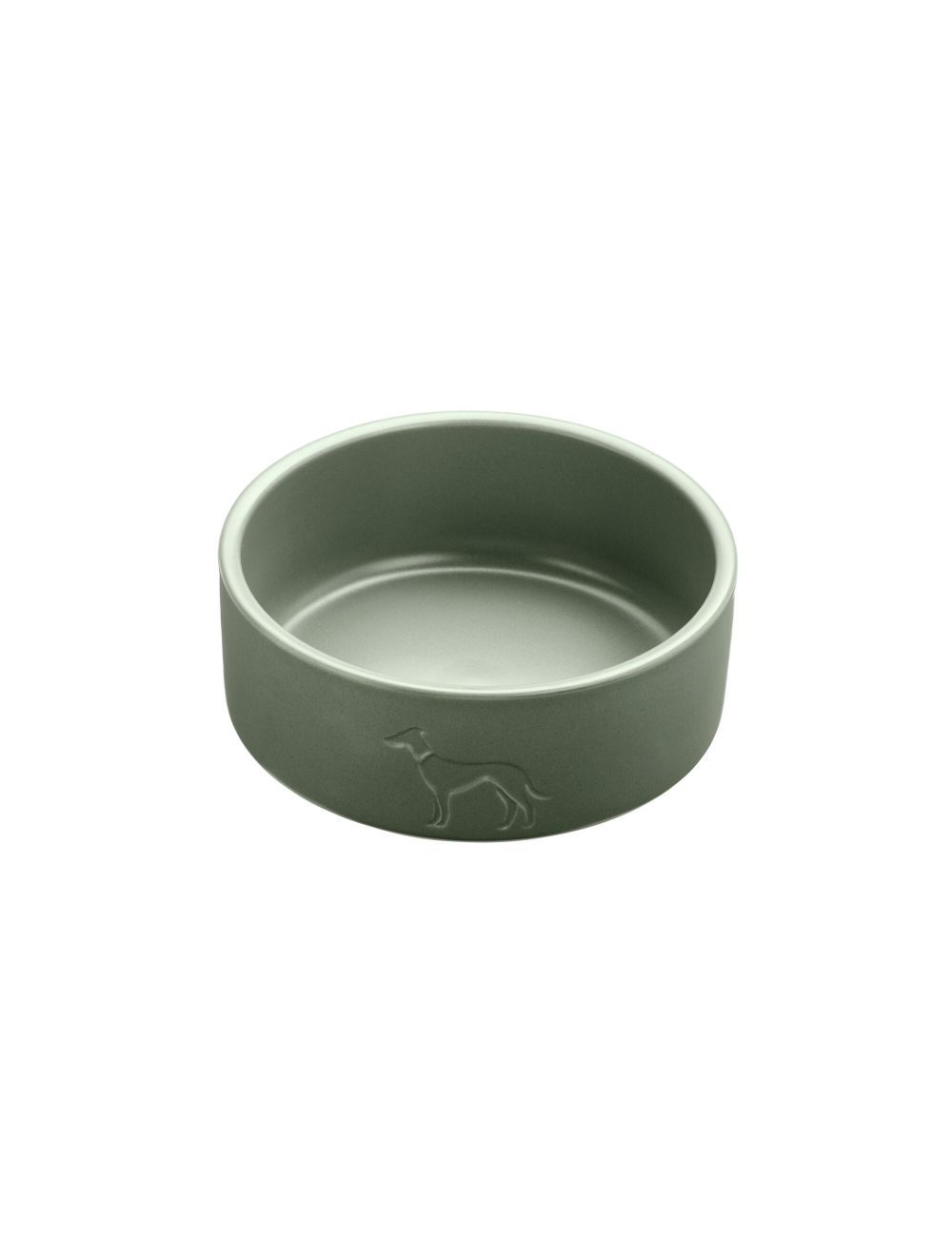 Hunter - Dogbowl ceramic Osby 350 ml, khaki - (68987) - Kjæledyr og utstyr