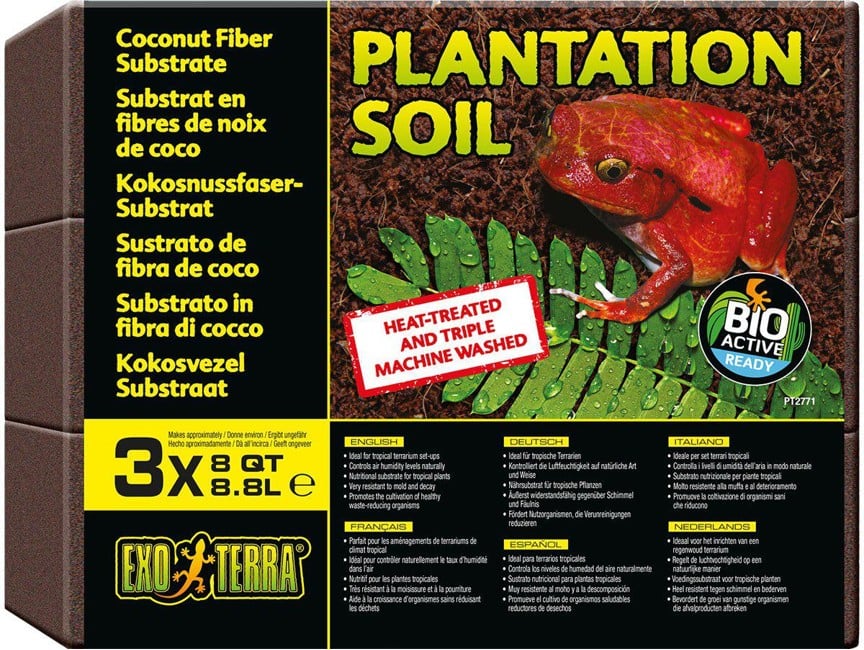EXOTERRA - Plantation Soil 3 X 8.8L Tropical Substrate  - (222.5091)