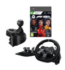 Logitech - G920 Driving Force Racing Wheel For PC & XB1 + Driving Force Shifter For G923, G29 & G920 with F1® 23 For Xbox