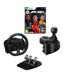 Logitech - G923 Racing Wheel and Pedals for Xbox One and PC + Driving Force Shifter For G923, G29 & G920 with F1 23 For Xbox