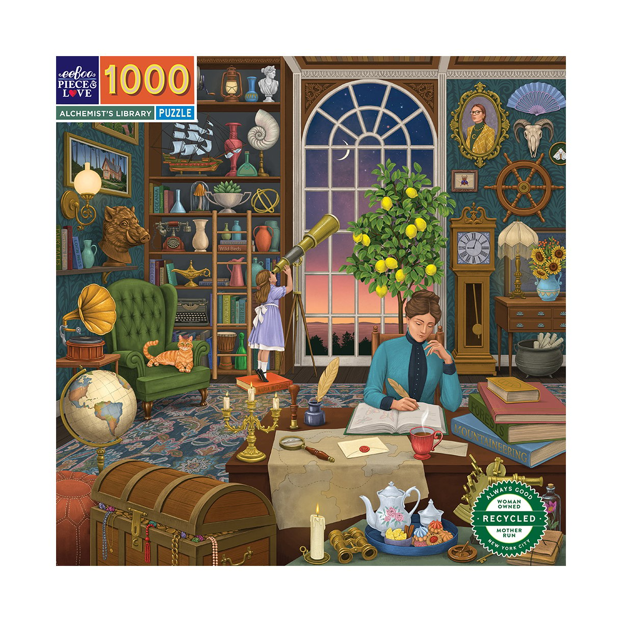 EEBOO - Puzzle 1000 pcs - Alchemists Library - (EPZTAHL) - Leker