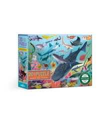 EEBOO - Puzzle 20 pcs - Sharks and Friends - (EPZSK20)