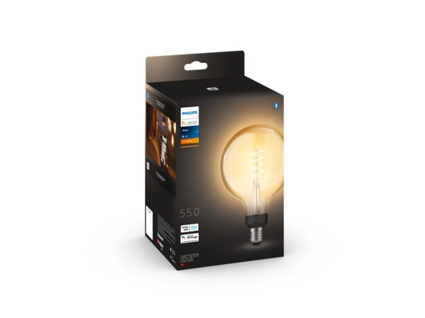 Philips Hue - E27 Filament G125 Globe - Varmvit