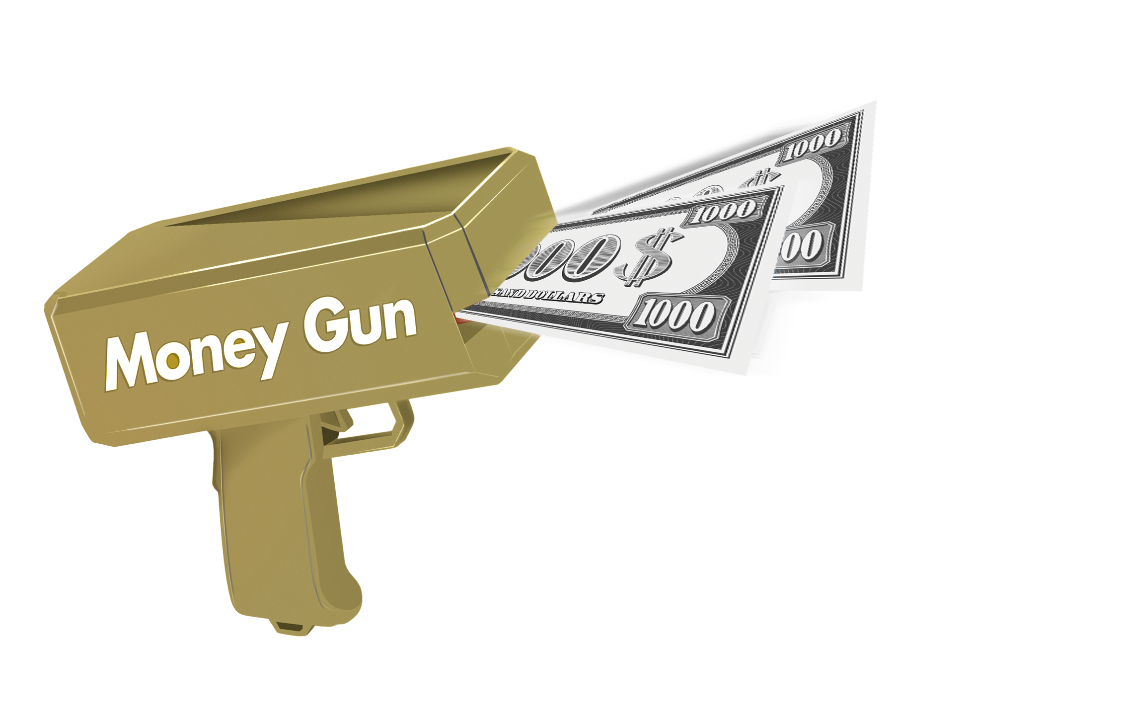 Pocket Money - Money Gun Incl. Paper Money 100 pcs (570305) - Leker