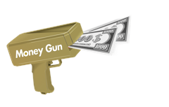 Pocket Money - Money Gun Incl. Paper Money 100 pcs (570305)