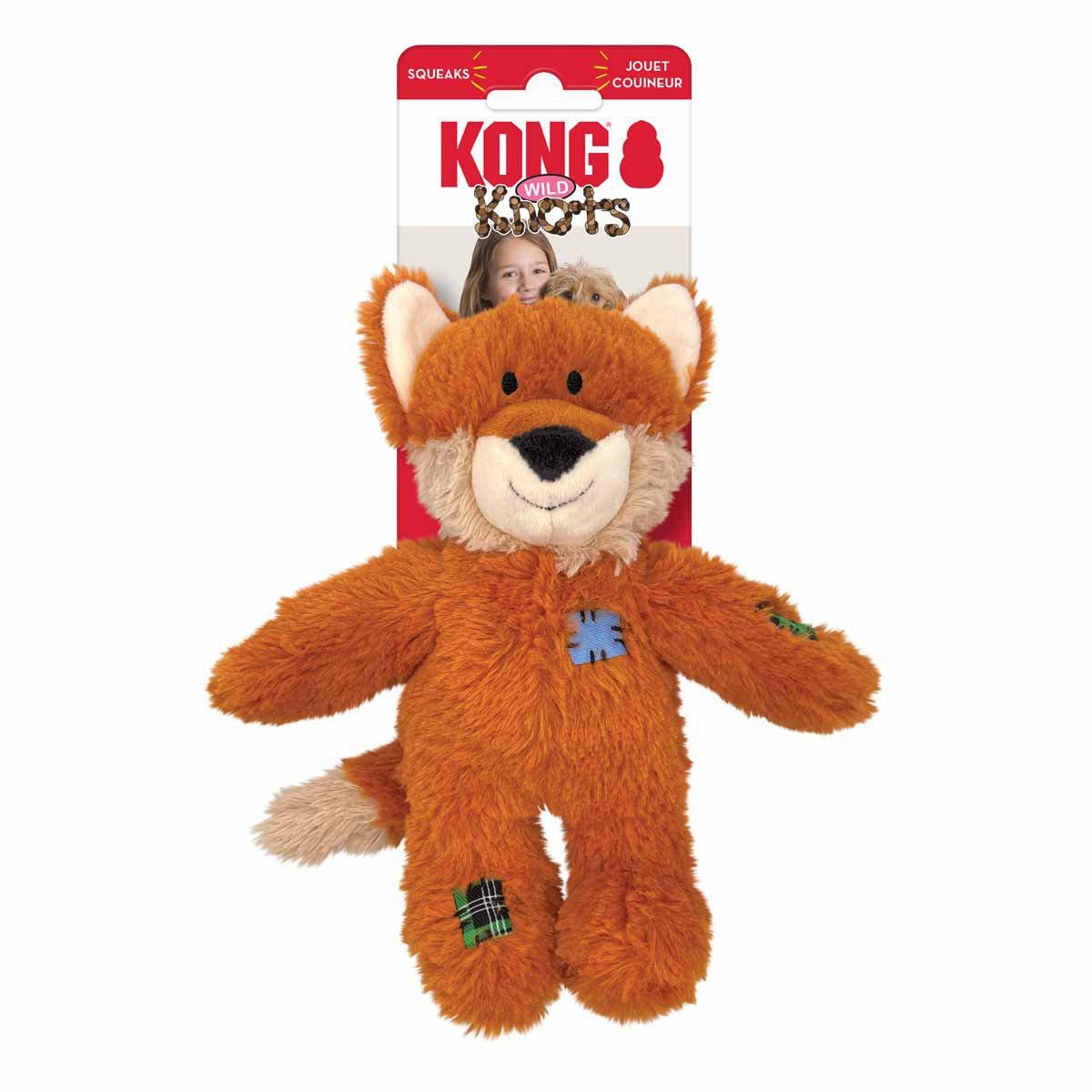 KONG - Wild Knots Fox Squeak Toy S/M (634.7374) - Kjæledyr og utstyr
