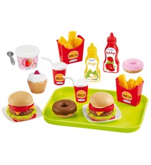 Ecoiffier - Fast food set with 25 pieces (I-2580)