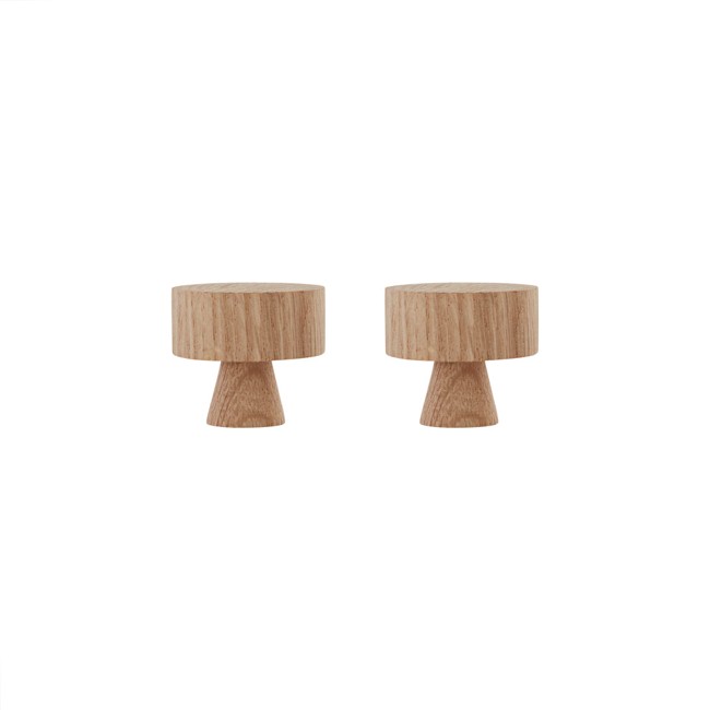 OYOY Living - Pin Hook / Knob Large - Pack of 2 - Nature (L10188)