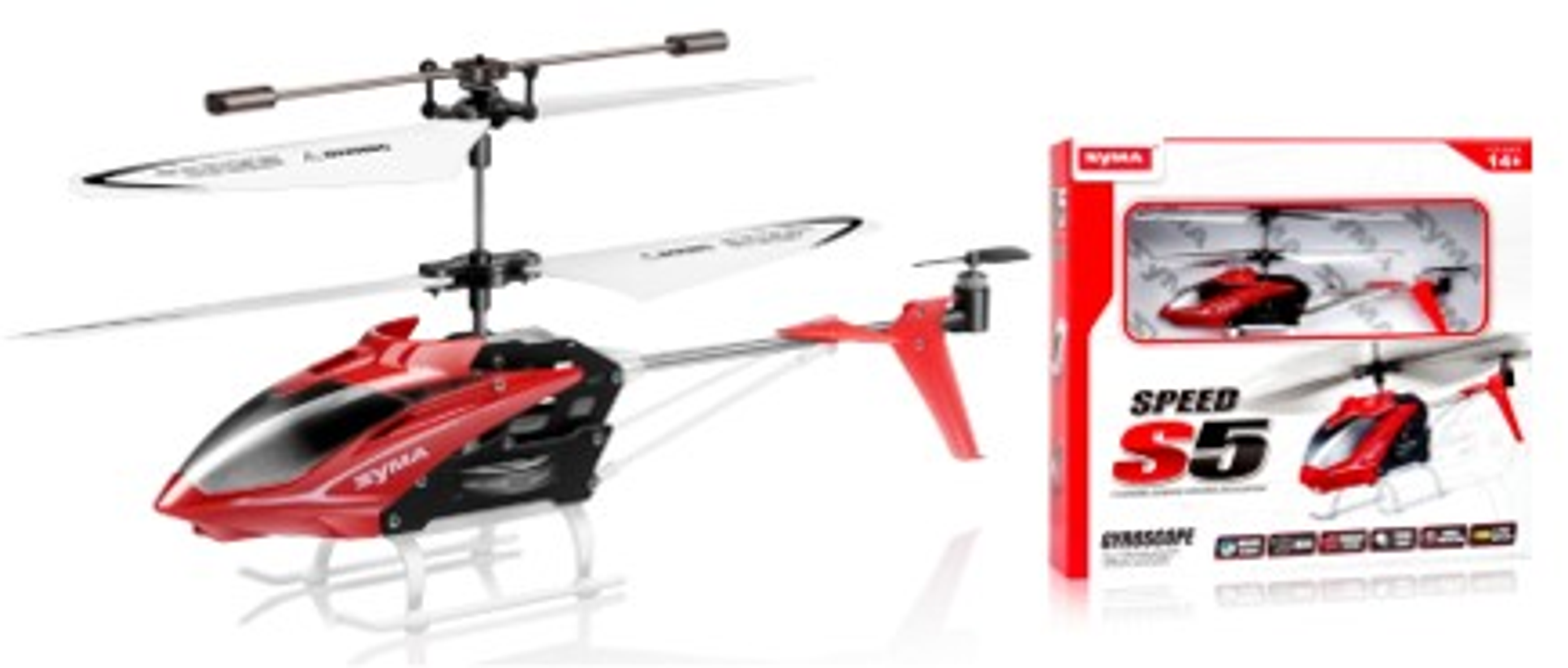 Syma - I/R S5 Speed Helicopter Red (50400) - Leker