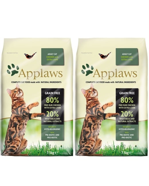 Applaws - 2 x Cat Food - Chicken & Lamb - 7,5 kg