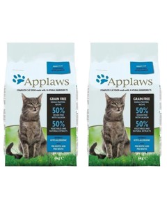 Applaws - 2 x Cat Food - Sea fish & Salmon - 6 kg