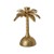Rice - Golden Palm Tree Shaped Metal Candle Holder Large thumbnail-1