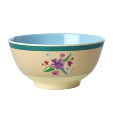Rice - Melamine Bowl with Arda Bloom Print - Medium