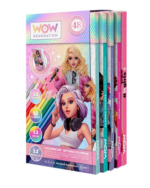 WOW Generation - 48 Coloured Pencils With Notebook (WOW00044-053)