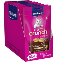 Vitakraft - Cat treats - 9 x Crispy Crunch with turkey and chia seeds 40g (bundle)