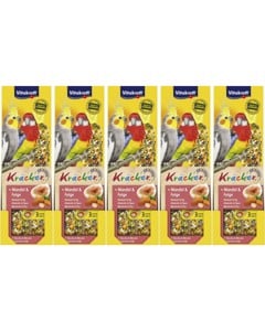 Vitakraft - Bird treats - 5 x Kräcker almond and fig, for parakeets (bundle)